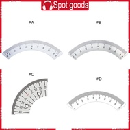 WIN Upgraded Steel Protractor Angles Ruler Gauges 45 Degree ArcShape Gauges