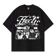 KATUN Black Cotton T-shirt - Hourse - HECTIC