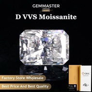 Radiant Cut Moissanite D VVS 1ct 3ct 5ct 10ct Wholesale Moissanite Stones With GRA Certificate Moiss