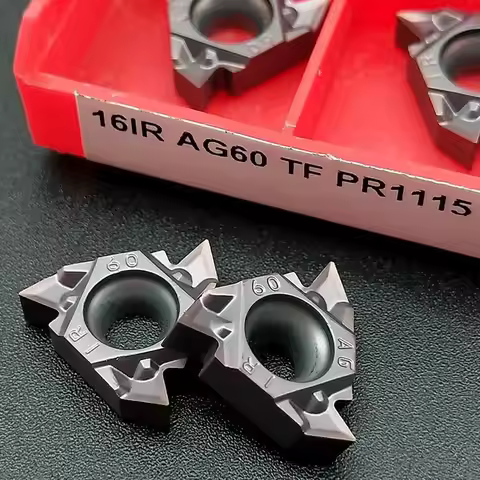 16IR AG60-TF PR1115 Insert 10pcs 16IR AG60-TF PR1115 CNC Thread Insert 16IR AG60 Carbide Inserts 16E
