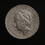 Uang Kuno 1 Gulden Wilhelmina Tahun 1929 Belanda