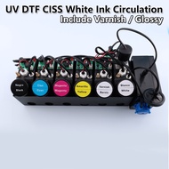 UV DTF CISS Ink Circulation For Epson I3200 I1600 XP600 6 Colors UV Ink Varnish White Ink Circulatio