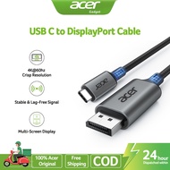 acer USB C to DisplayPort Cable4K 60HZ 2K 165Hz Type-C to DisplayPort Cord hunderbolt 3/4/5 Compati