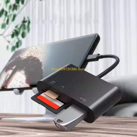 Multifunctional OTG Type-C USB Micro B Type-C Card Reader Handheld Fast Adapter