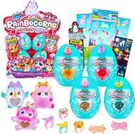 Set 4 trứng đồ chơi mini Rainbocorns itzy glitzy surprise.
