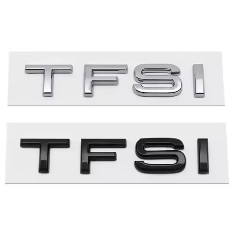 3D ABS TFSI Logo Rear Trunk Boot Emblem Badge Sticker Decals for Audi A3 A4 A5 A6 A7 A8 Q2 Q3 Q5 Q7