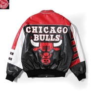 [DISC] JACKET VINTAGE CHICAGO BULLS FULL LEATHER LOOKS LIKE JEFF HAMILTON.