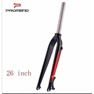 PROMEND mtb rigid front fork, for size 26, 27. &amp; 29er/fk-406, fk-408 &amp; fk409