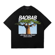 ETHEREAL Men's and Women's Distro Oversized T-shirt Unisex Cotton24s Baobab