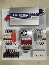 ชุดนอนนา 5000W/24V ใช้ชาร์จเจอร์MPPT 20 แอมป์ Pure Sine Waveแท้