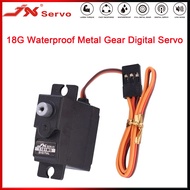 JX Servo 18g Metal Gear Digital Servo Waterproof Core Motor Servo Large Torque Servo For 1/16 RC Car