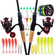 FRRTC 1.65m/1.8m Spinning Fishing Rod and Reel Set