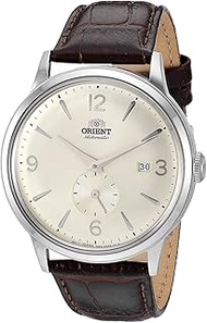 Men's "Bambino Small Seconds" Japanese-Automatic Watch with Leather Strap, 21 mm