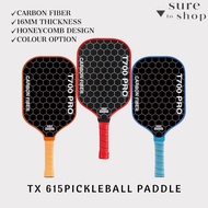 Set Raket Karbon T700PRO  T700PRO Honeycomb Design Carbon Fiber Material 16mm Pickleball Paddle Set

