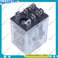 【dgk43s14c7】JQX-13F LY2 DC 12V Coil 8-Pin DPDT Green LED Electromagnetic Relay