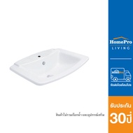COTTO อ่างล้างหน้าฝัง บน เคาน์เตอร์ C0110 สีขาว