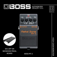 BOSS METAL ZONE MT-2 (BOSS/ PEDAL/ GUITAR EFFECT/ METAL ZONE/ ZOSO MUSIC)