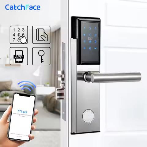 TTlock App Electronic Digital Door Lock Bluetooth Wifi Password Keypad Smart Lock Code Door Lock for