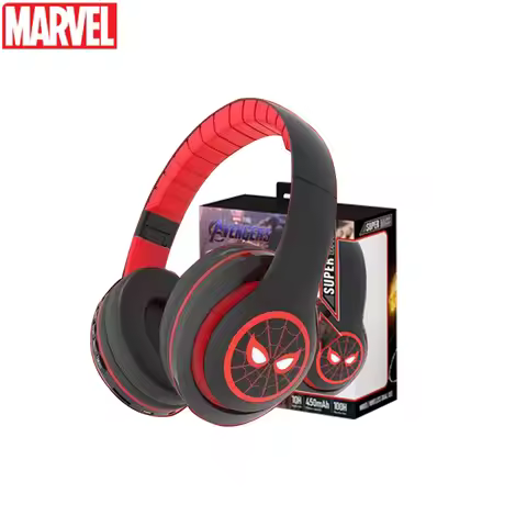 New iron Man Bluetooth Headphones Over-Ear Wireless Stereo Earphones Cartoon Spiderman Iron Man Capt