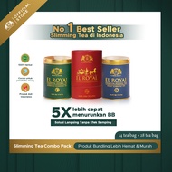 1 PAKET BUNDLING - 1 PAKET EL ROYAL PREMIUM HERBAL TEA & 1 EL ROYAL DETOX SLIMMING TEA