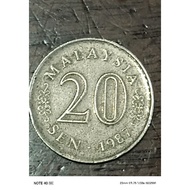 Duit syiling 20 sen tahun 1987