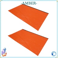 AMBER 2 Pcs Emergency  Shelter Tent, Foldable Ultralight Emergency  Shelter, Durable Waterproof PE w