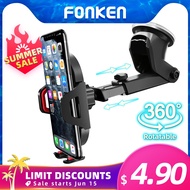 FONKEN Suction Cup Phone Car Holder Scalable Glass Desk in Car Mobile Holder Stand large Screen Smartphone GPS Auto Bracket