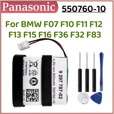 9297787-02 550760-10 800mAh Battery For BMW F07 F10 F11 F12 F13 F15 F16 F36 F32 F83 Replaces Automot