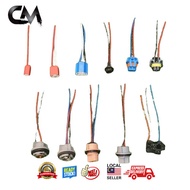 CAR HEADLIGHT BULB SOCKET FOR H1/H3/H4 CERAMIC/H4 ORI TYPE/H7/H8/H11/HB3/HB4/T10/T20 1 PIN & 2 PIN/1