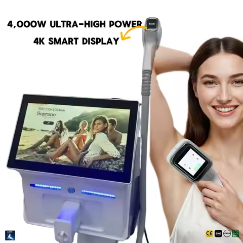 Painless Diode Laser Hair Removal Machine 755nm/808nm/940nm/1064nm 600W-1600W 60M Shots CE Certified