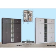 M1188 L7 X H6 Feet Swing Door Wardrobe / Wardrobe with Large hanging space / Almari Baju  / Almari Baju Kayu / Berlaci /