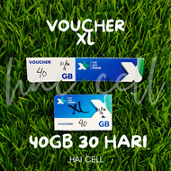 Hai – XL Voucher 40GB 30 Hari HOT Promo Data Cepat dan Tanpa Batas Vocer Kuota Paket Data Internet B