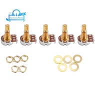 Guitar Potentiometer Audio Volume&Tone Pots Switch Control A500k Split Shaft Taper Potentiometers Go