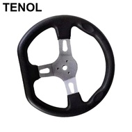 TENOL 270MM Classic Steering Wheel for Beach Kart Go Kart Buggy Part Accessories - Black
