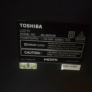 🇲🇾Toshiba tv pcb board 49L3650vm used board 5800-a6m39t-op10🔥🔥
