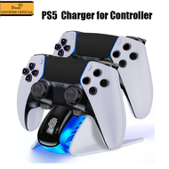 DinoFire Dual Controller Charger For PS5 Charging Station For Playstation 5  Dualsense Controllers Wireless Gamepad Base