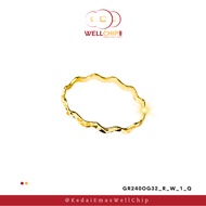 Cincin Emas 916 | Minimalist 916 Gold Ring | Emas 916 | Kedai Emas WELL CHIP