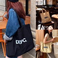 Cloth Bag (With Zipper) Tote Shoulder Bag(DC)