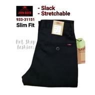 933-31151 John Rider Cotton Slack/Slim Fit Stretchable/Office Wear Or Daily wear/Seluar Panjang Cott