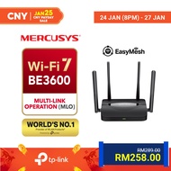 Mercusys MR25BE BE3600 Dual-Band WiFi 7 Router 3.6Gbps EasyMesh 4× Antenna WPA3 High Speed  (Powered