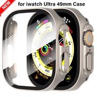 Glass + Cover for Apple Watch Case for Apple Watch Ultra 49mm Tempered bumper case screen protector 