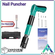 Nail Gun With Rivet Manual Steel Nail Puncher Nails Gun Ceiling Concrete Wall Fasteners Wire Fasteni