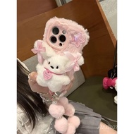 【wujinzizi3.my全屋百货店】 Mobile phone shell 手机壳 苹果 个性 毛绒爱心小狗苹果ProMax手机壳iPhone////手链XR/P 【0809BpKxKvX1L】