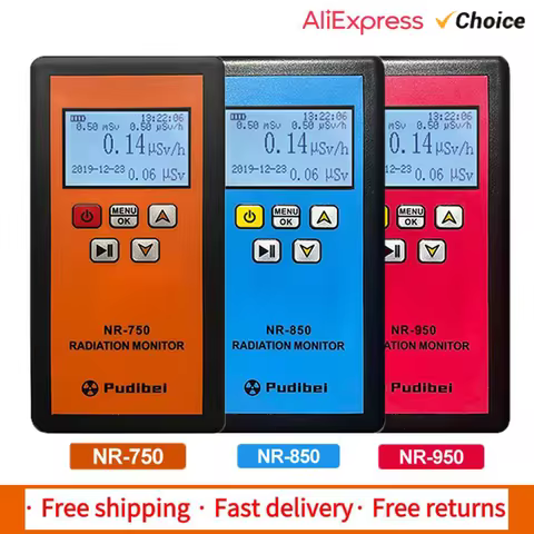NR-750 850 950 Handheld Nuclear Radiation Detector LCD Display Household Radioactive Tester Geiger C