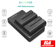 Pin máy quay Sony NP-F550 Ravpower RP-BC006 2 pin 2900mAh bộ sạc kép