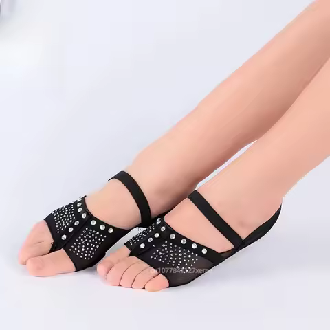 New Ballet Dance Practice Shoes, Ballet Forefoot Cover, Belly Dance Hot Diamond Strap, Toe Pad, Danc