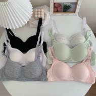 Women's soft and comfortable cotton rimless bra size 32-38AB