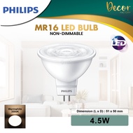 PHILIPS LED GU10 Bulb 4.6W 4.9W Dimmable / NonDimmable | MR16 Bulb 4.5W NonDimmable PHILIPS LED Bulb