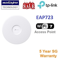 TP-LINK EAP723 BE5000 Ceiling Mount Wi-Fi 7 Access Point, Omada Mesh PoE+ AP & Cloud - 5 Year Local 