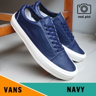 MARAMA SEPATU VANS01 OLD SCHOOL LEATHER KULIT PREMIUM HIGH QUALITY